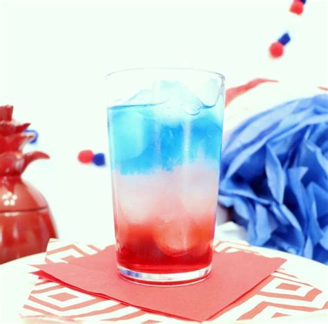 Red White And Blue Layered Cocktail Recipe Patriotic Drinks