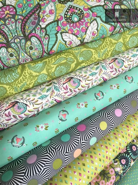 Tula Pink fabric Slow and Steady Collection by FabricShoppe