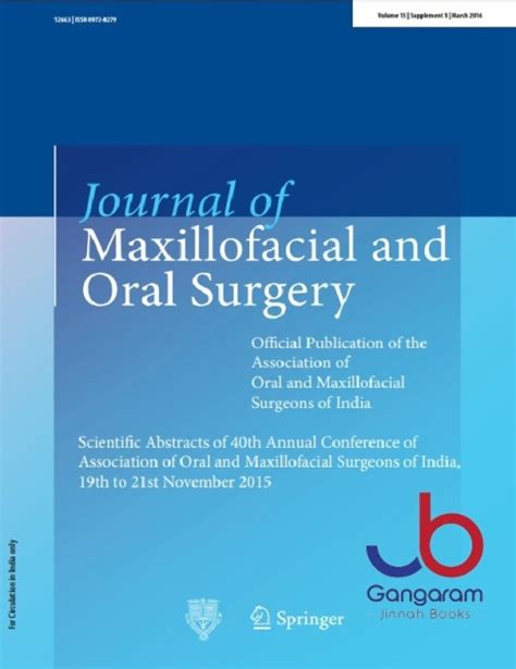 Journal Of Maxillofacial And Oral Surgery