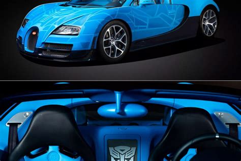 World S Only Bugatti Veyron Grand Sport Vitesse Transformers Edition