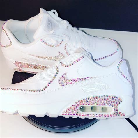 Custom Bling Rhinestone Nike Air Max Sneakers Shoes Etsy