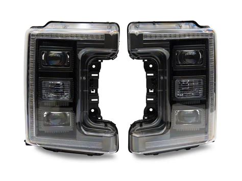 Morimoto F 250 Super Duty XB Hybrid LED Headlights Black Housing