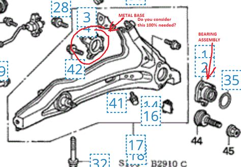 Replacing Honda Civic Trailing Arms Civic Bushing Trailing B