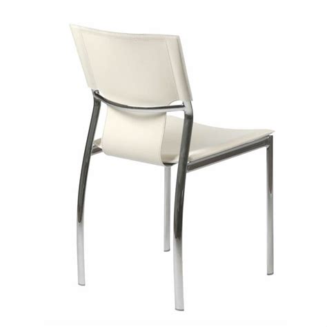 Eurostyle Vinnie Dining Chair In White Leather 17212WHT