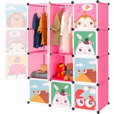 Songmics Meuble De Rangement Enfant Cubes Armoire Modulable Avec