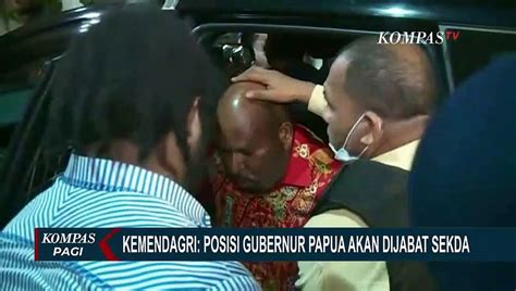 Lukas Enembe Resmi Ditahan Kpk Posisi Gubernur Papua Akan Dijabat