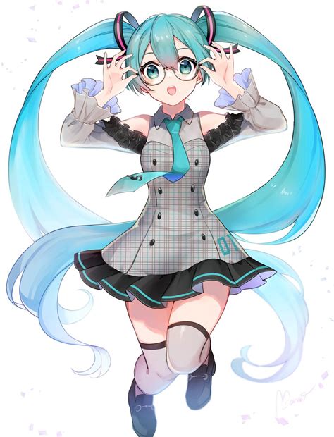 初音ミク 「メガネミクでした👓 冬コミデマタミク本ダスヨ 今年も残りわずかなので今年一番」mamo🔸comitia144【a58b】のイラスト