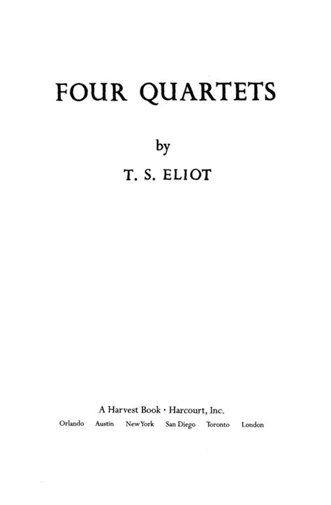 Four Quartets » eTextZone.com