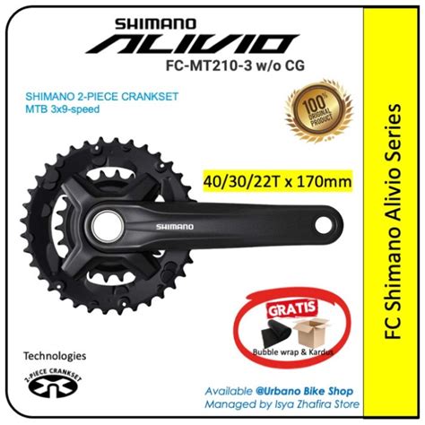 Jual Crankset Crank Shimano Alivio Fc Mt T X Mm