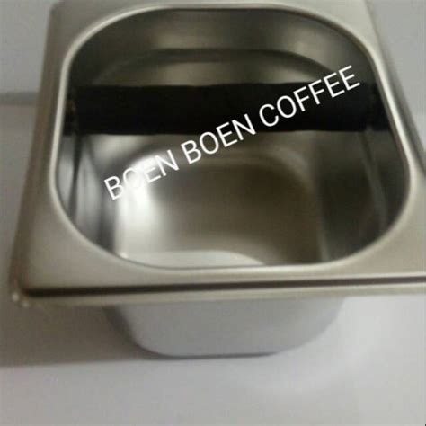 Jual Knock Box Coffee Stainless Steel Tinggi 10 Cm Untuk Menampung