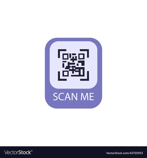 Qr code sticker for payments and mobile app Vector Image