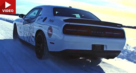 Dodge Challenger Hellcat Nails Personal Best Ice Speed Record