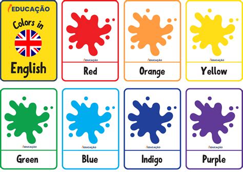 Nomes Das Cores Em Ingles