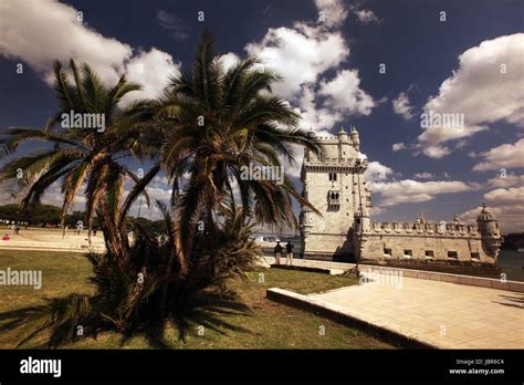 Das Torre De Belem Im Stadtteil Belem Der Hauptstadt Lissabon In