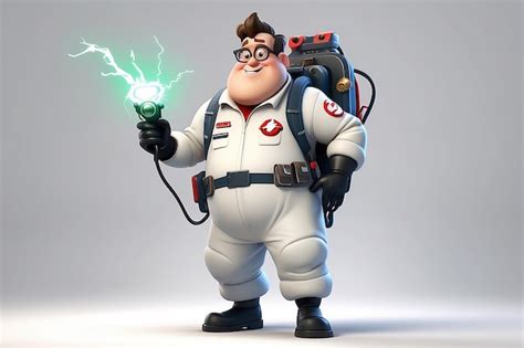 Premium Photo | Ghostbuster Cartoon Character Illustration