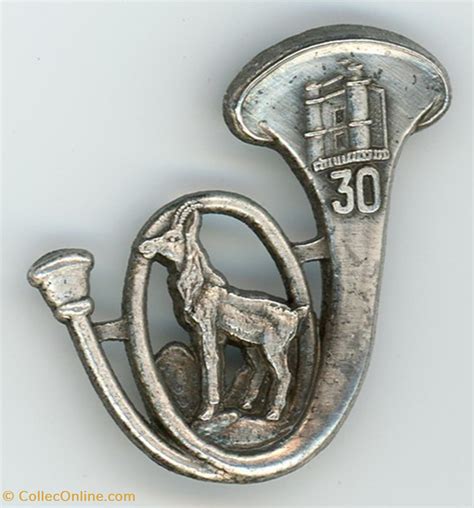 Insigne du 30 Bataillon de Chasseurs Alpins ou à Pied Militaria