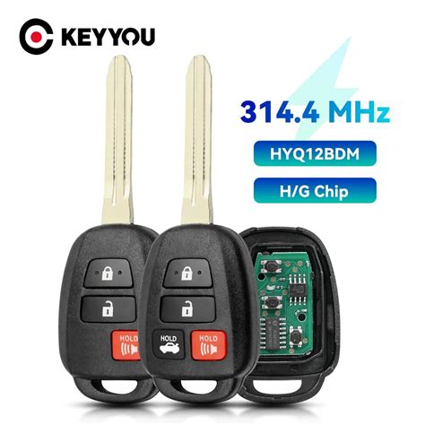 KEYYOU Mando A Distancia Para Coche Llave De 3 4 Botones HYQ12BDM