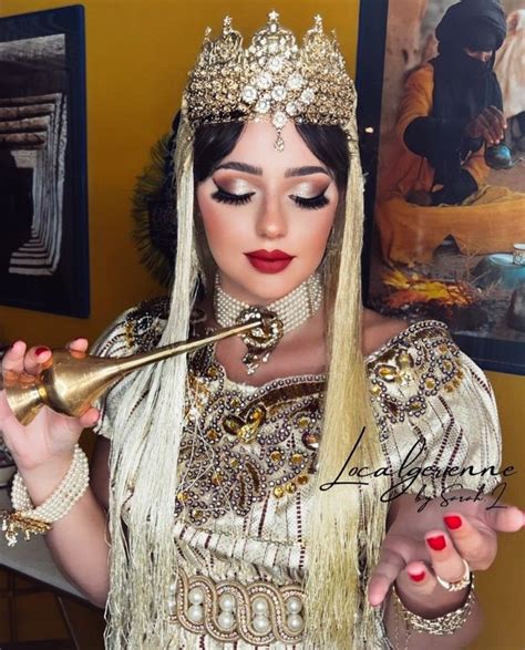 Algerian Bride Inntraditional Chedda El Jass Of Tlemcen Chedda