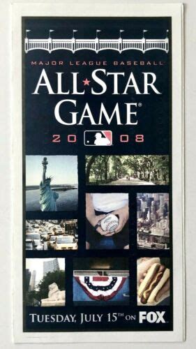 2008 Major League Baseball All Star Game Yankee Stadium New York Voting