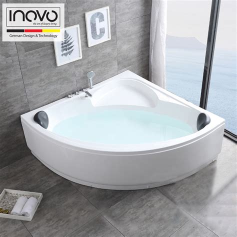 Luxury Cassia Freestanding Corner Bathtub Jacuzzi Whirlpool Inovo