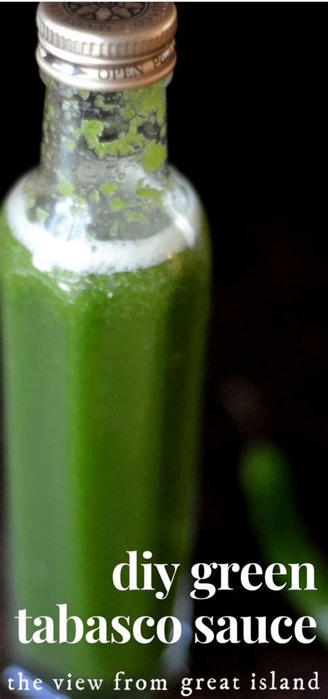 Homemade Green Tabasco Sauce Easy Recipe Recipe Tabasco Sauce