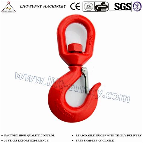 Ton Us Type Carbon Steel C Swivel Hook With Latch Swivel Safety