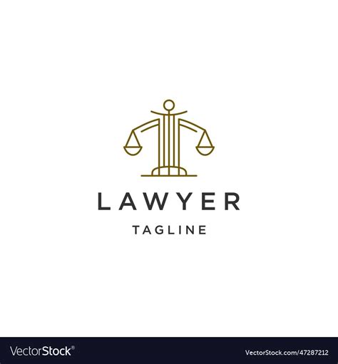 Lawyer logo Royalty Free Vector Image - VectorStock