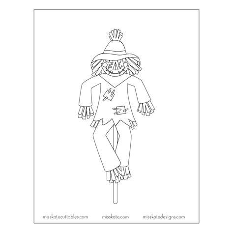 Wizard Of Oz Scarecrow Coloring Pages