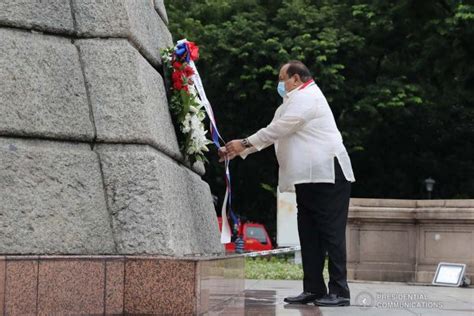 Executive Secretary Salvador Medialdea Leads The Wreath Laying Ceremony