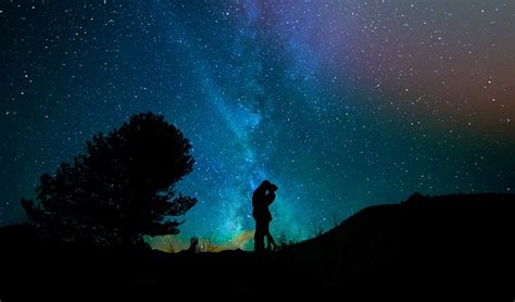 Human Lovers Night Sky Starry Free Photo On Pixabay