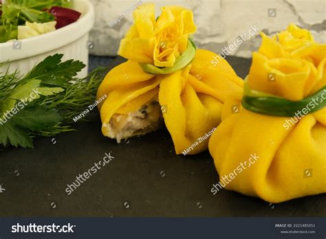 Pancakes Yellow Stuffed Bliny Mushrooms Sour Stock Photo 2221485051 | Shutterstock