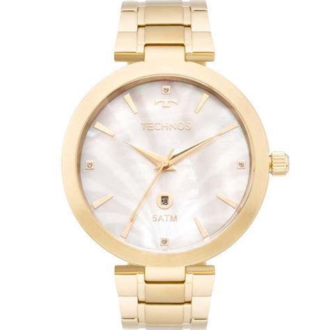 Relógio Technos Feminino Elegance St Moritz Dourado em Promoção na