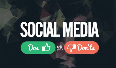 The Dos And Don Ts Of Using Social Media For Business Infographic