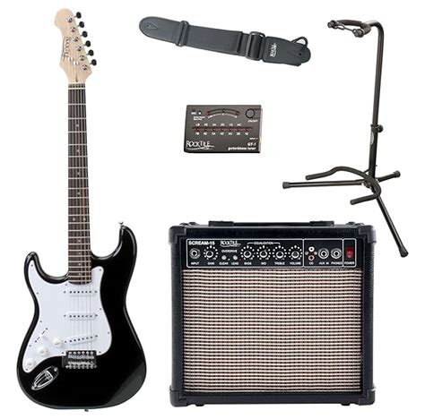 Rocktile Pro St Bk Rw L Linksh Nder Lefty E Gitarre Black Set