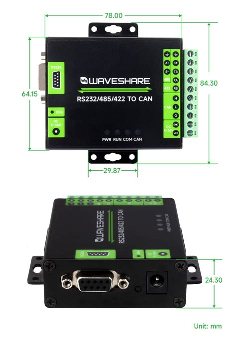 Industrial Rs232 485 422 To Can Isolated Converter Modbus Rtu