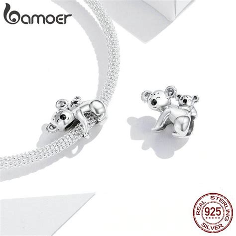 Buy BAMOER Koala Baby And Mom Metal Beads 925 Sterling Silver Australia