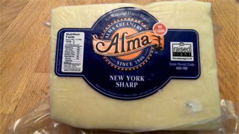 Alma Creamery New York Sharp Cheddar Youtube