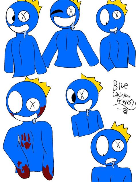 Blue Rainbow Friends By Sakounari343 On Deviantart Friends Sketch