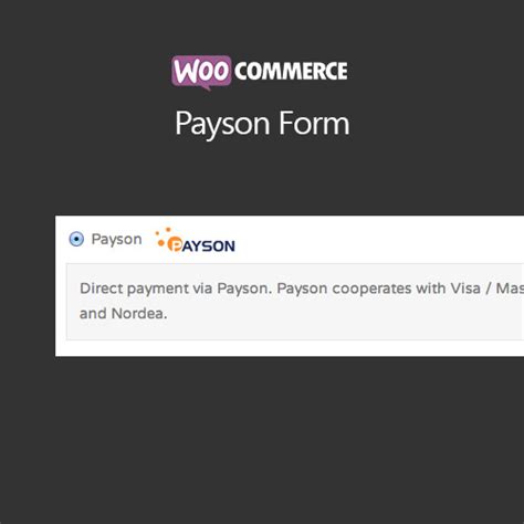 Woocommerce Payson Form Gplrock