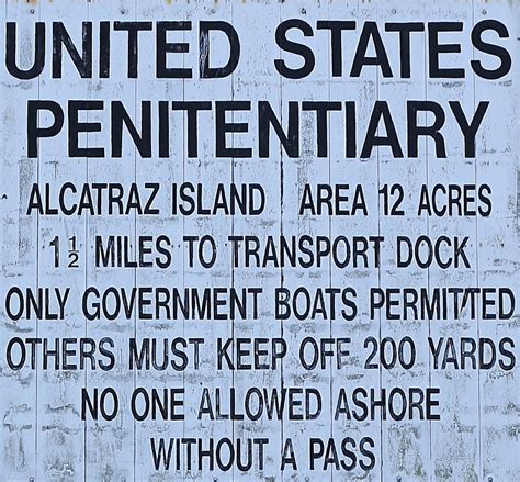 United States Penitentiary Alcatraz Island Sign Photograph By Cody Cookston Fine Art America