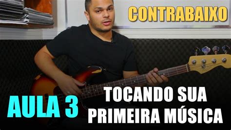 Tocando a sua Primeira Música no Contrabaixo AULA 3 Aprenda