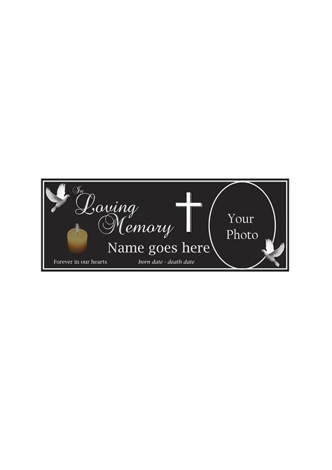 Large Memorial Banner in Loving Memory - Etsy