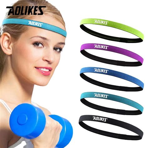 AOLIKES Silicone Sports Headband Sweatband Hair Band For Running