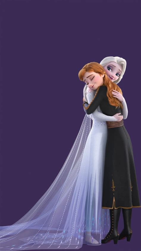 Frozen 2 Hd Background Mobile Elsa Hugs Anna Disney Frozen Elsa Art