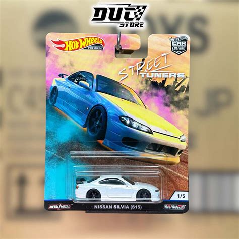 ducstore Xe mô hình FYN79 Hot Wheels Premium Nissan Silvia S15 Car Culture Street Tuners