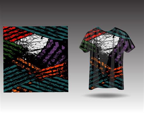 Tshirt Sport Grunge Background For Extreme Jersey Vector Image