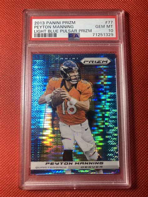 Peyton Manning Prizm Light Blue Pulsar Price Guide Sports