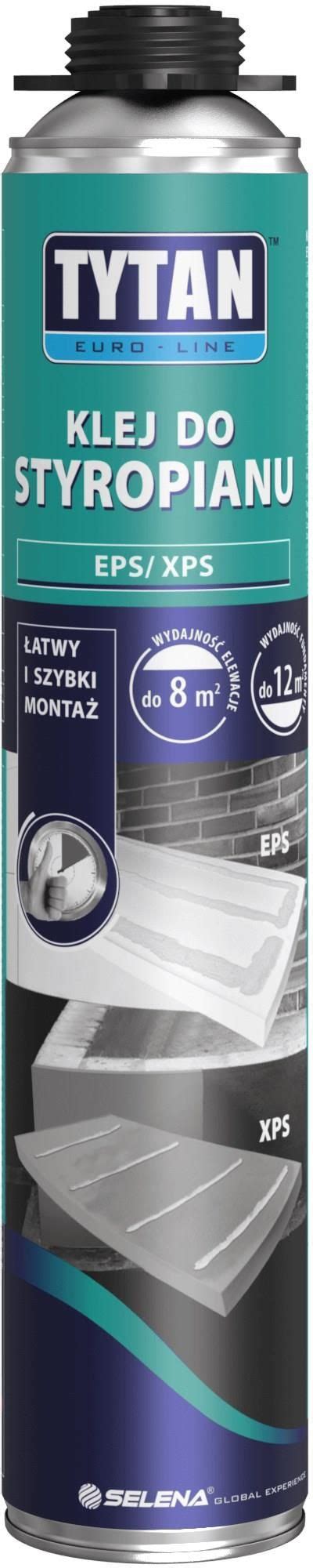 Klej TYTAN EURO LINE Klej Do Styropianu W Wersji Pistoletowej 750 Ml