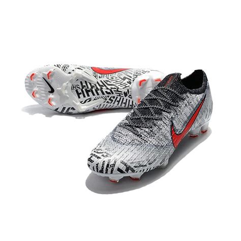 Nike Mercurial Vapor XII Elite FG Neymar Cleats White Red Black