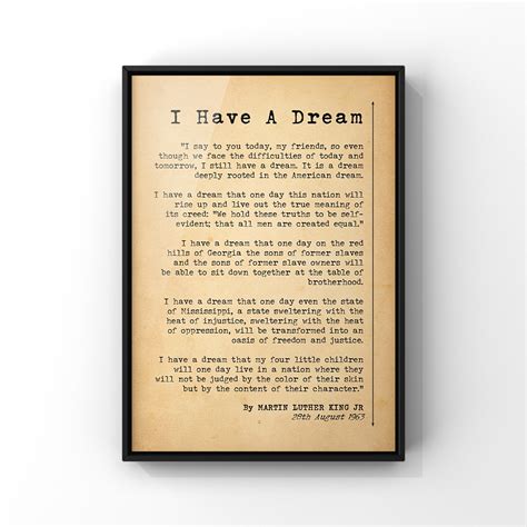 I Have A Dream Speech Text Printable